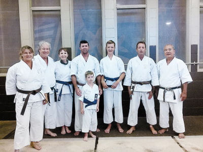 Elizabeth Quayle at Lahaina Karate Dojo