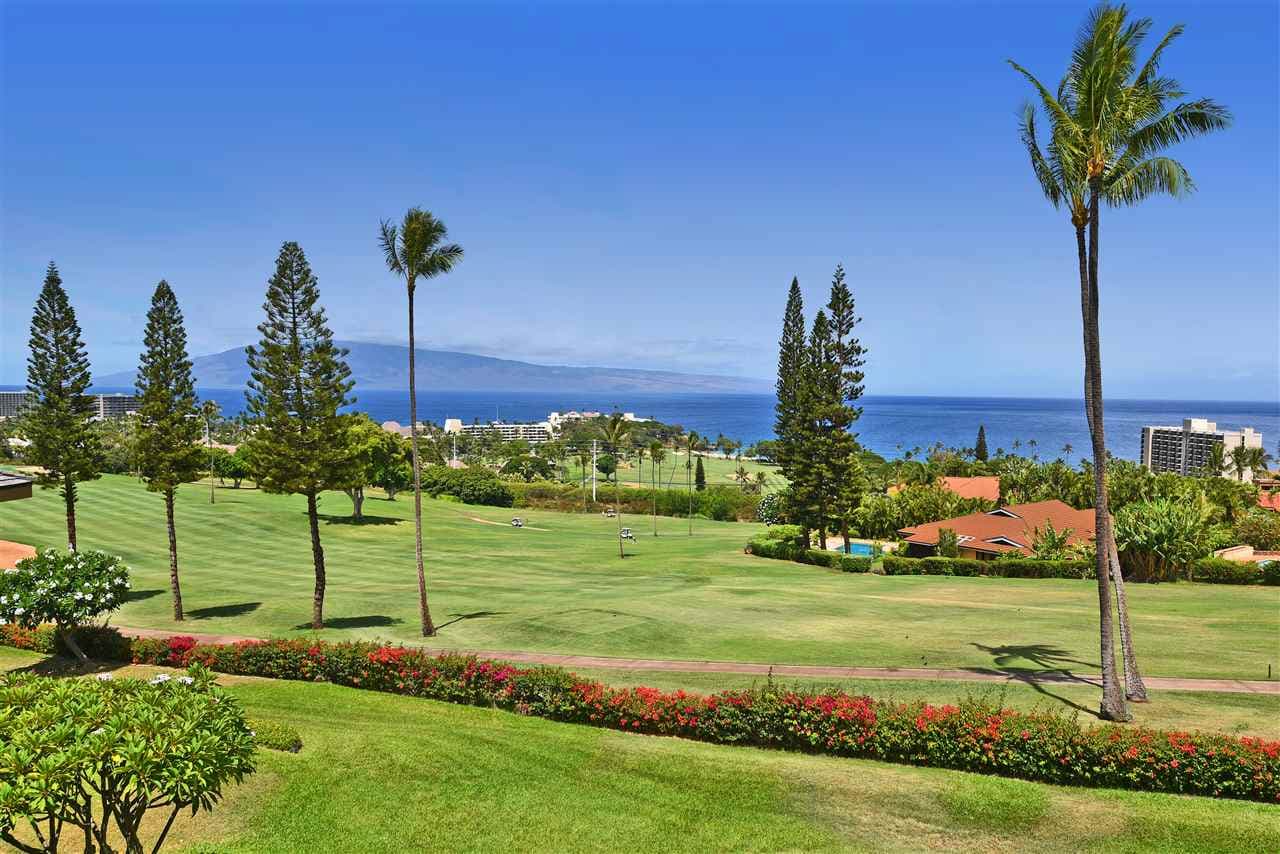 Ocean view from Kaanapali Hillside, Maui, Hawaii