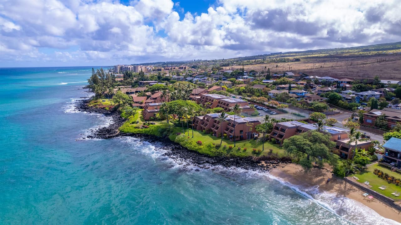 Beach accesss at Mahinahina, located between Kaanapali and Kapalua, Maui, Hawaii.